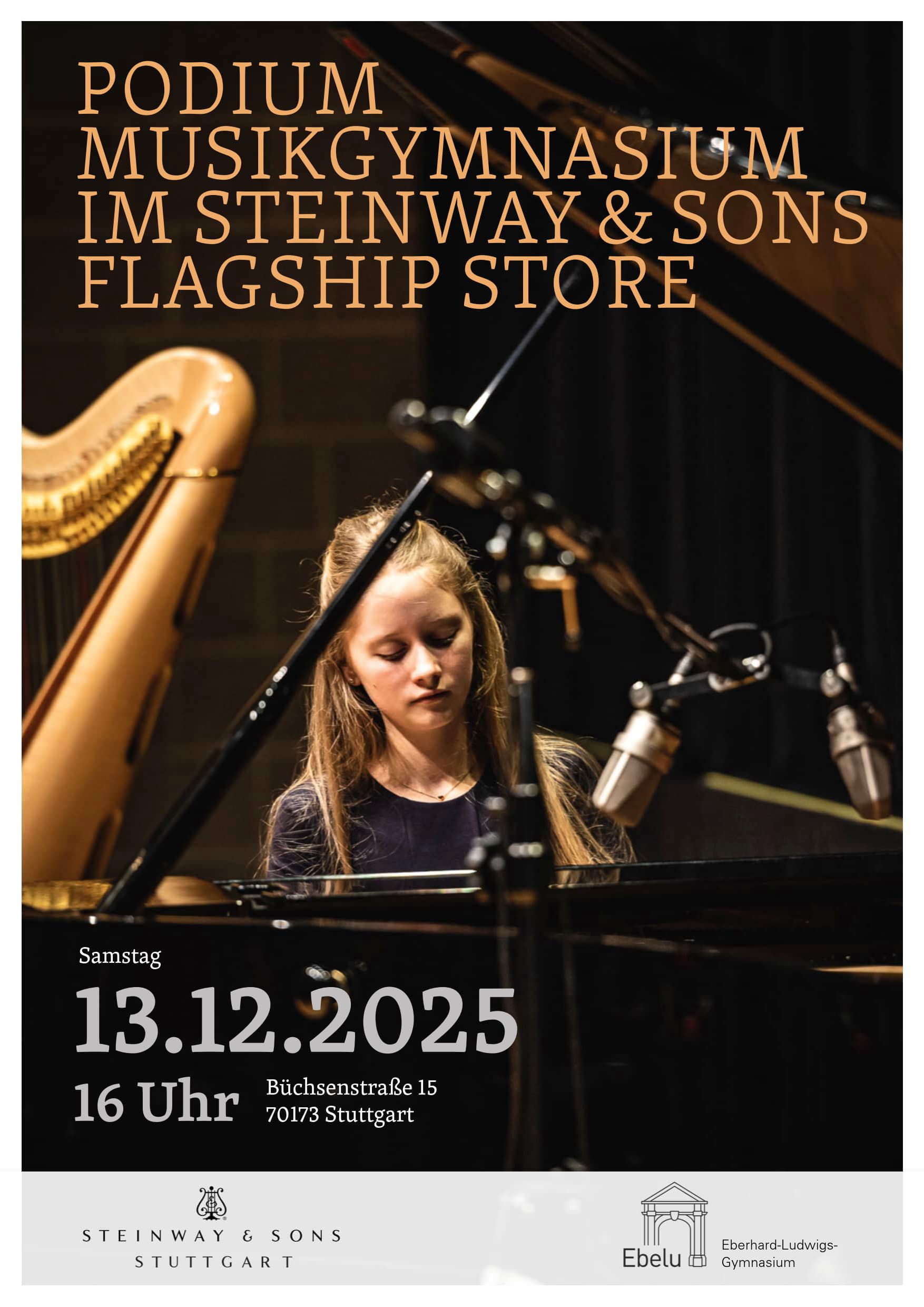 Podium Musikgymnasium bei Steinway & Sons